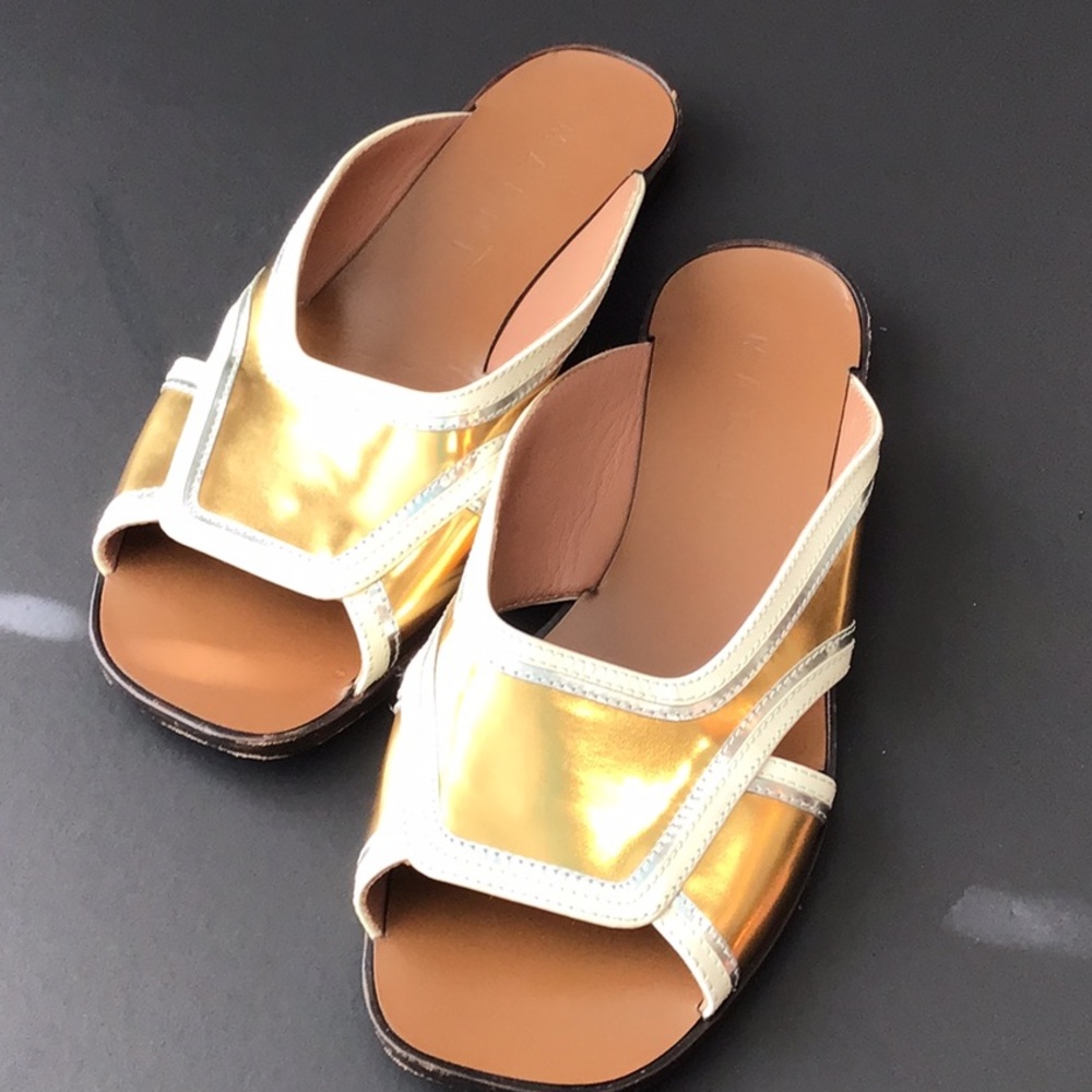 MARNI  Leather Slip Ons